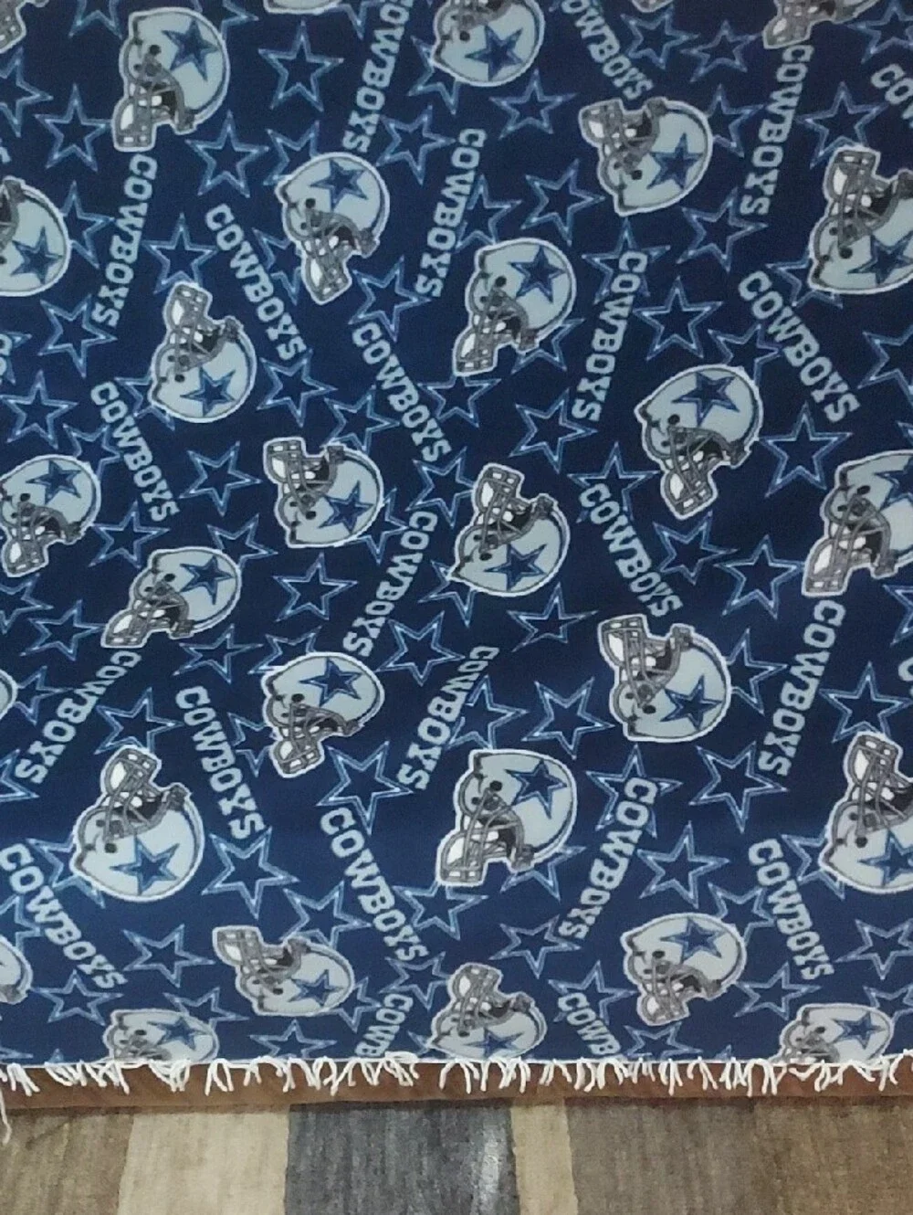 NFL Dallas Cowboys Navy Toss Fleece Blanket with Team Logos